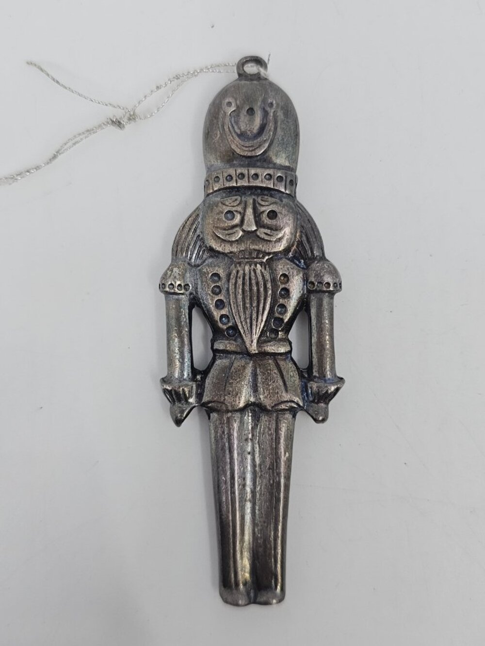 Vintage Gorham Silverplate Nutcracker Toy Soldier Christmas Ornament 3.75 in